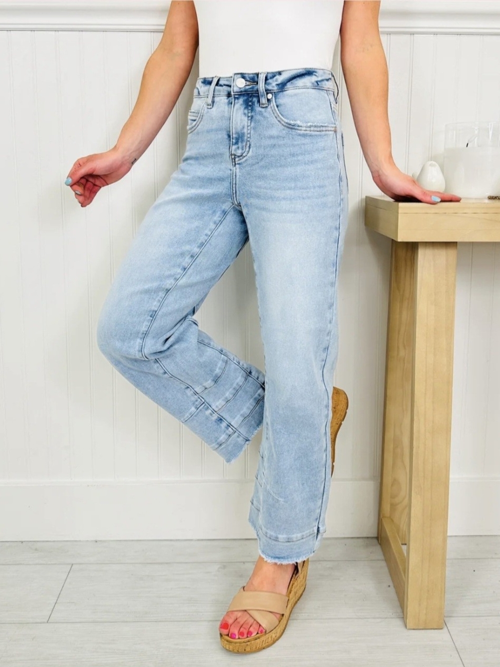 MOCO Boutique Never Better Barrel Jeans With Tummy Control